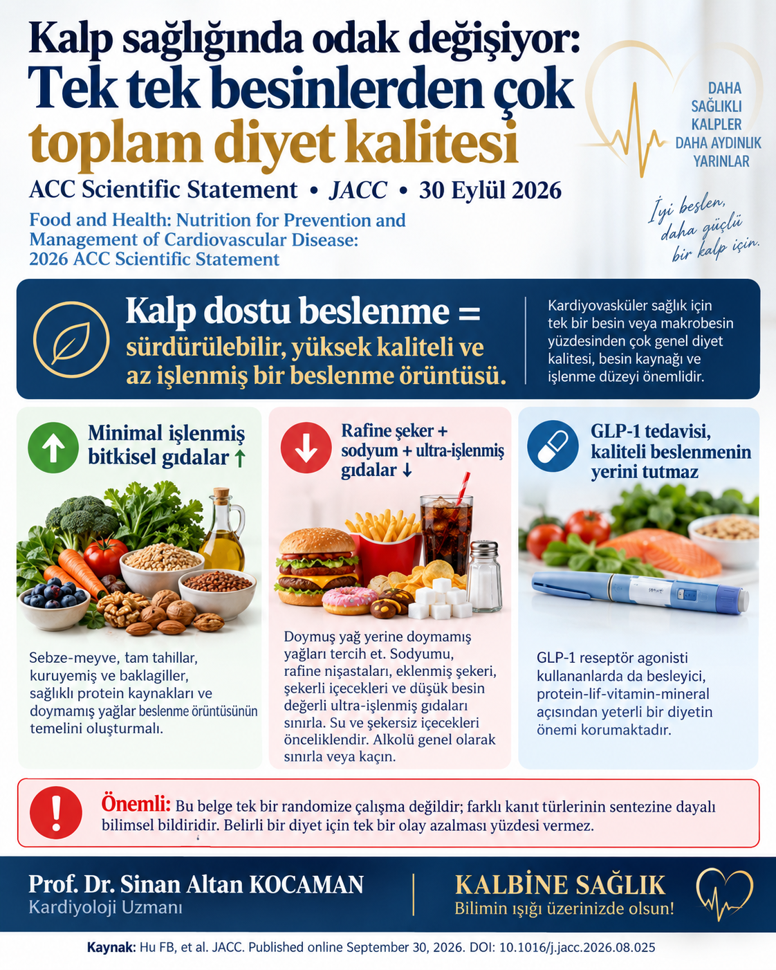 Kalp sağlığında odak değişiyor: Tek tek besinlerden çok toplam diyet kalitesi kapak görseli
